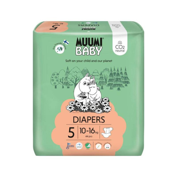 Muumi Baby Diapers Fraldas 5 (10-16 Kg) x44